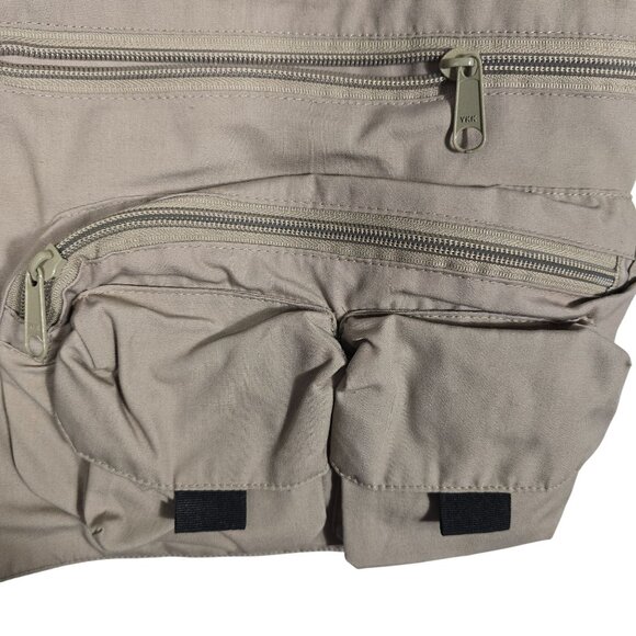 Master‎ Sportsman Rugged Outdoor Gear Khaki Fishing Vest W/ Pockets Zipper Front - Picture 7 of 7